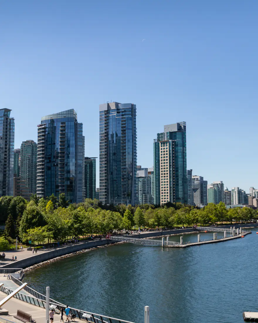 Vancouver's Coal Harbour waterfront and skyline