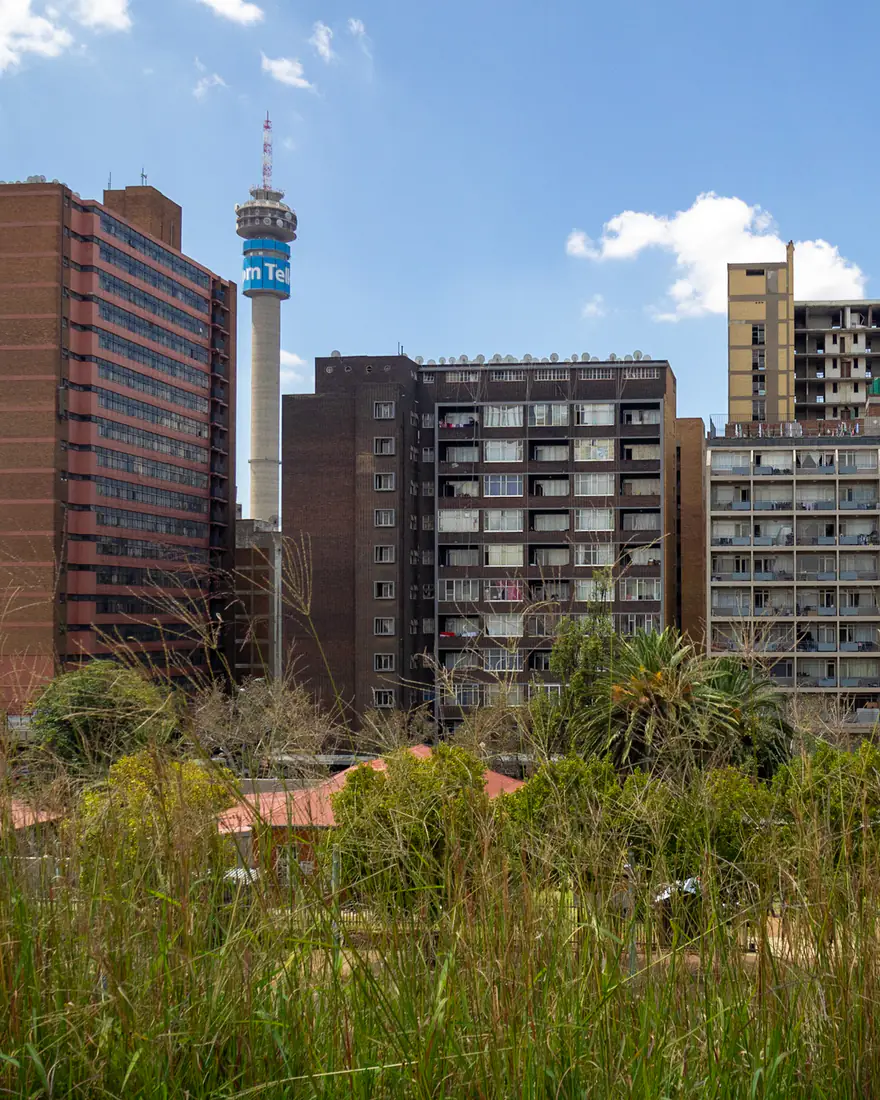 Johannesburg's Hillbrow skyline and Hillbrow Tower