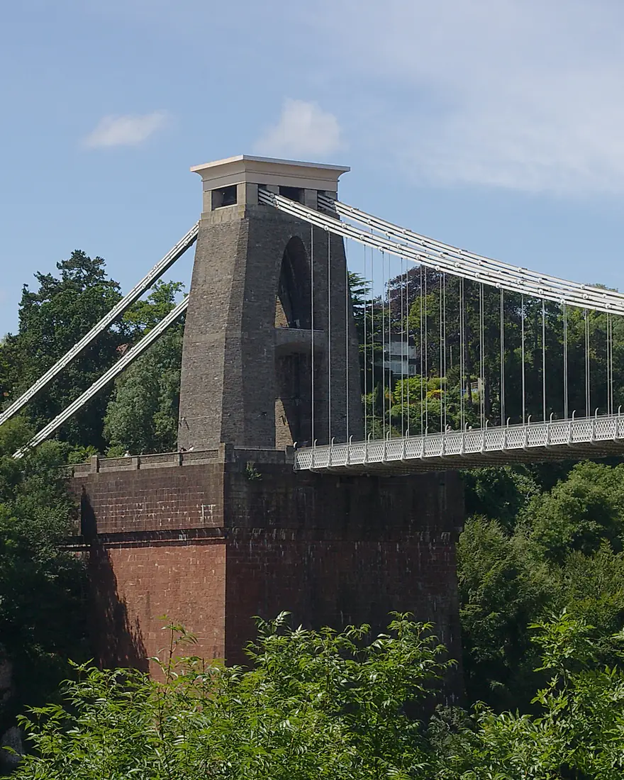 The Clifton Suspension Bridge above the Avon Gorge, Bristol