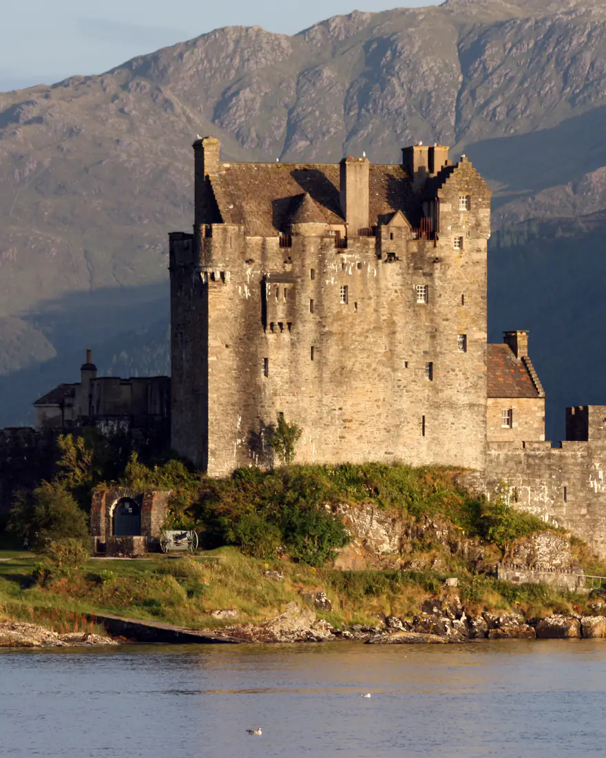 Eilean Donan Castle on its island in the Scottish Highlands