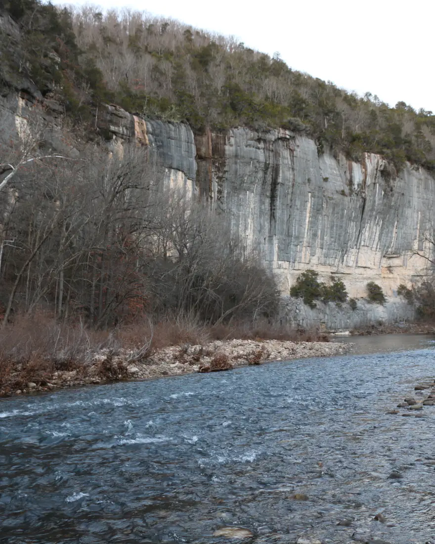 The Buffalo River below Roark Bluff in the Arkansas Ozarks