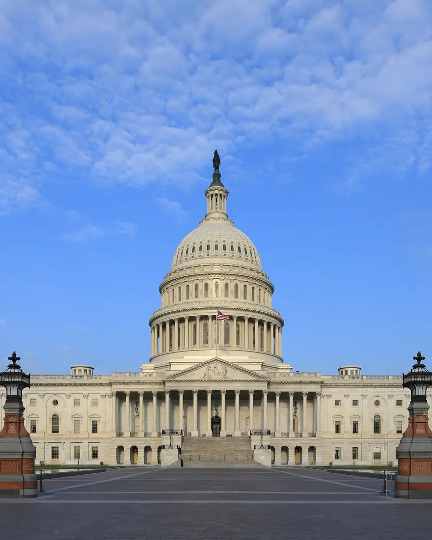 The east front of the United States Capitol, Washington, D.C.