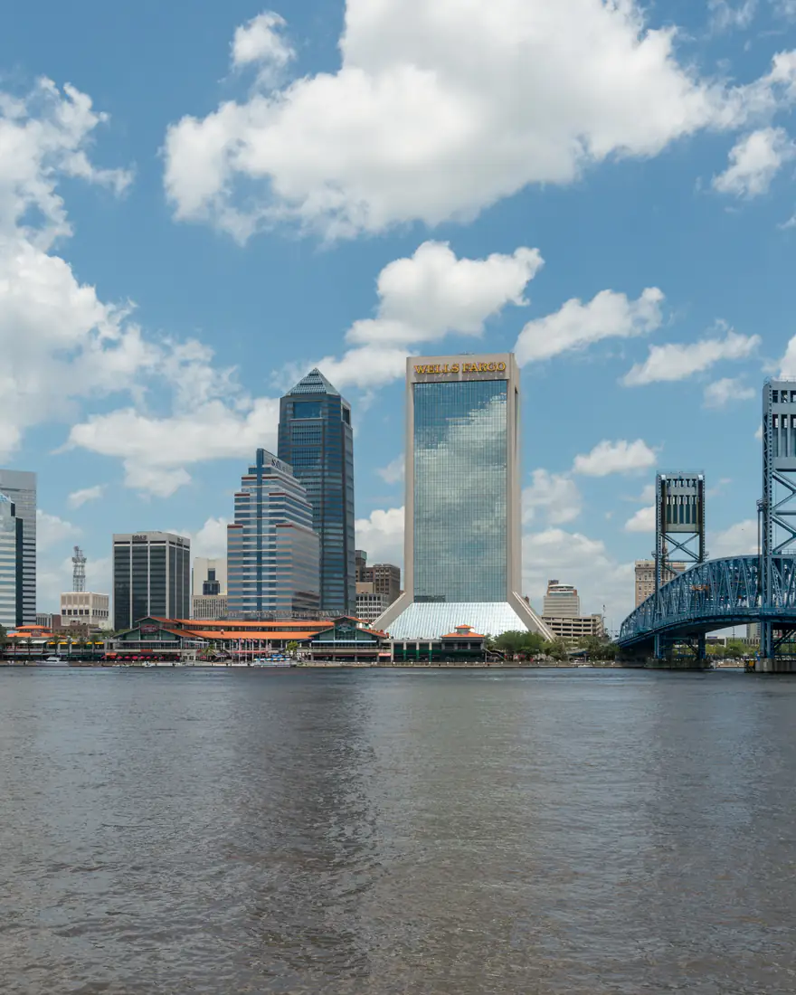Jacksonville's skyline and the Main Street Bridge over the St. Johns River