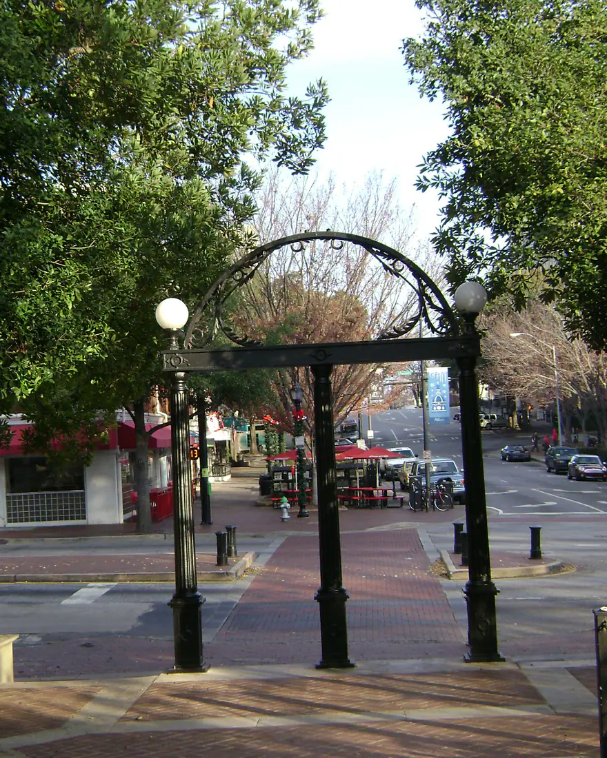 The University of Georgia Arch at the edge of downtown Athens