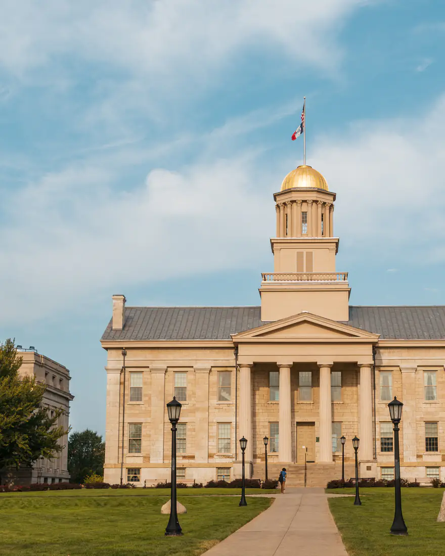 The Old Capitol at the University of Iowa in Iowa City
