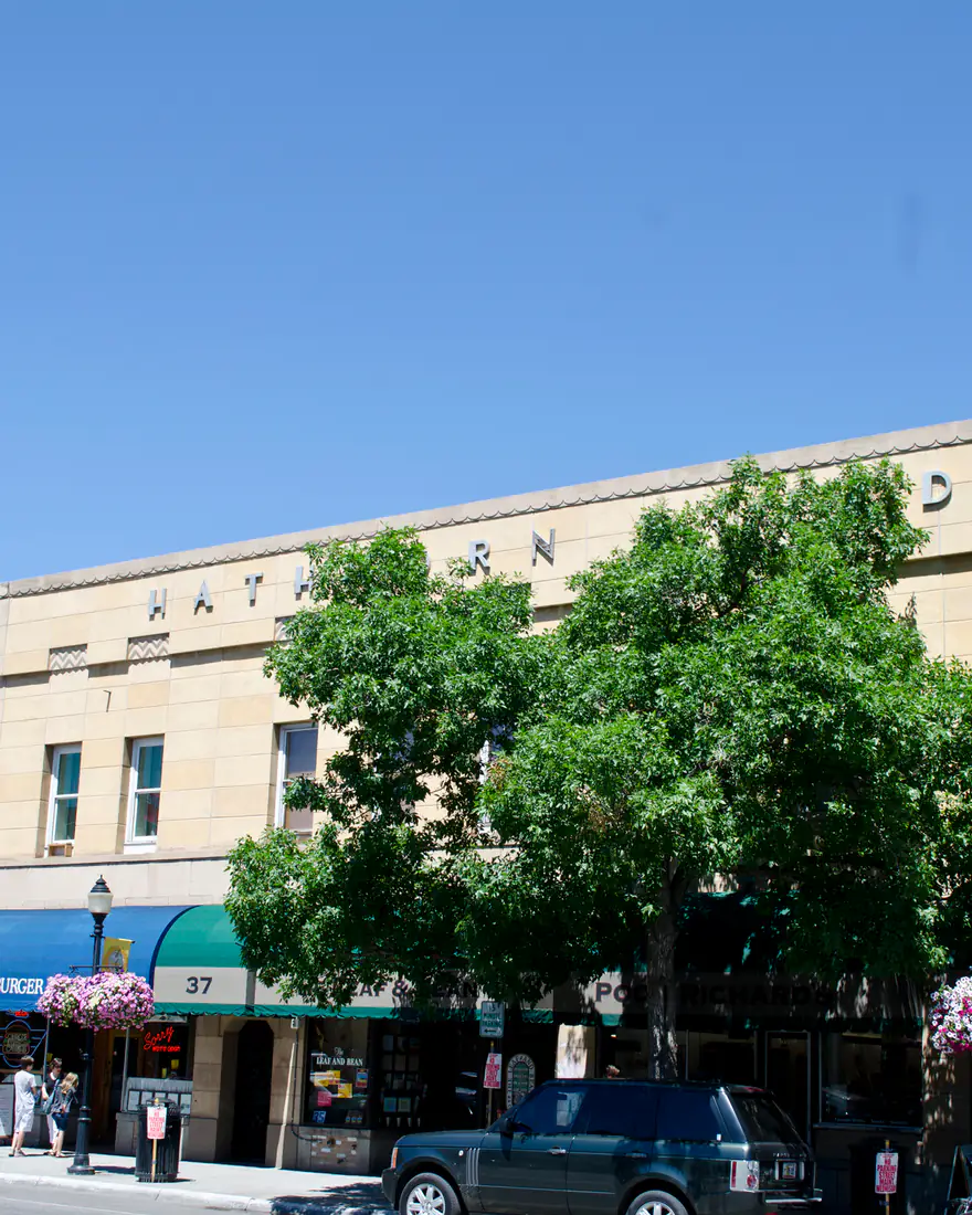 Historic buildings on Main Street in downtown Bozeman