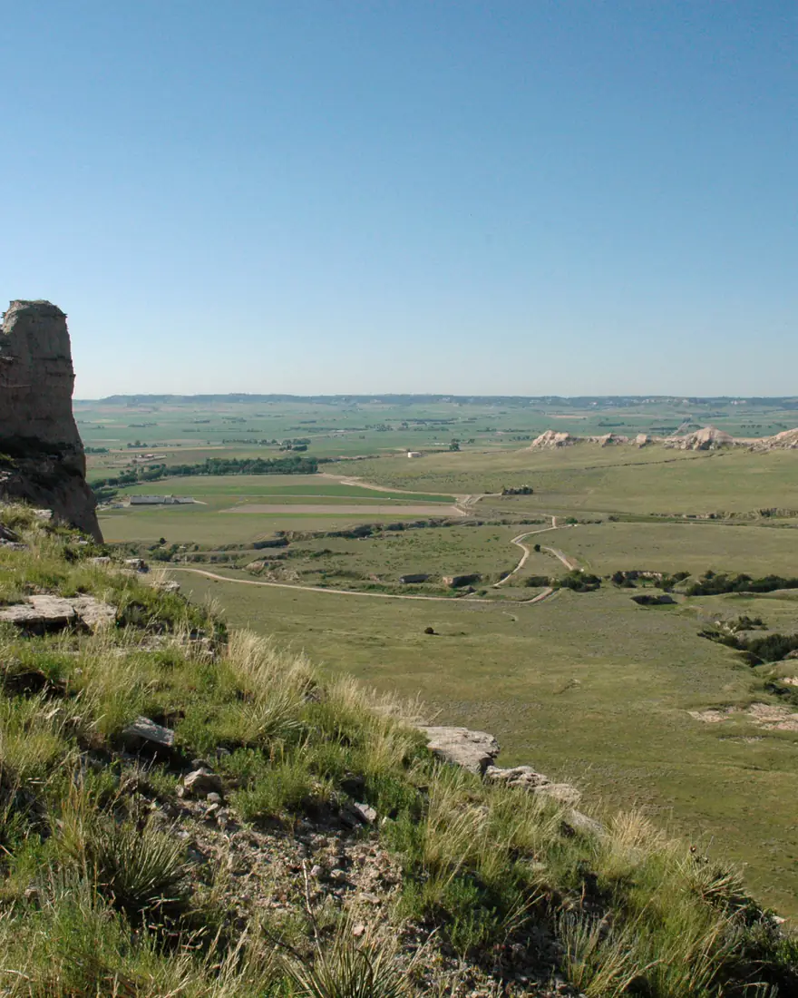 Saddle Rock and the North Platte valley at Scotts Bluff National Monument