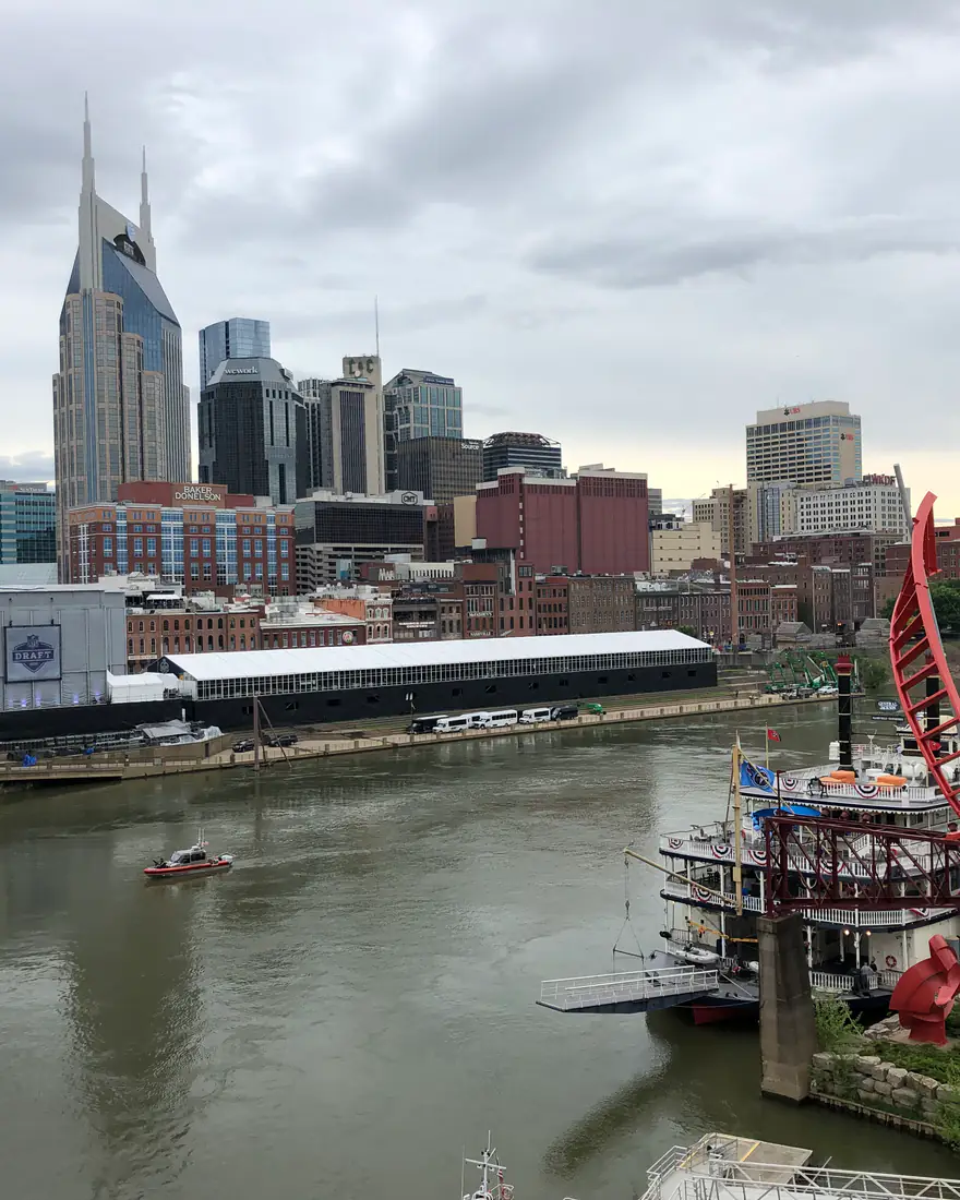 Nashville's skyline over the Cumberland River