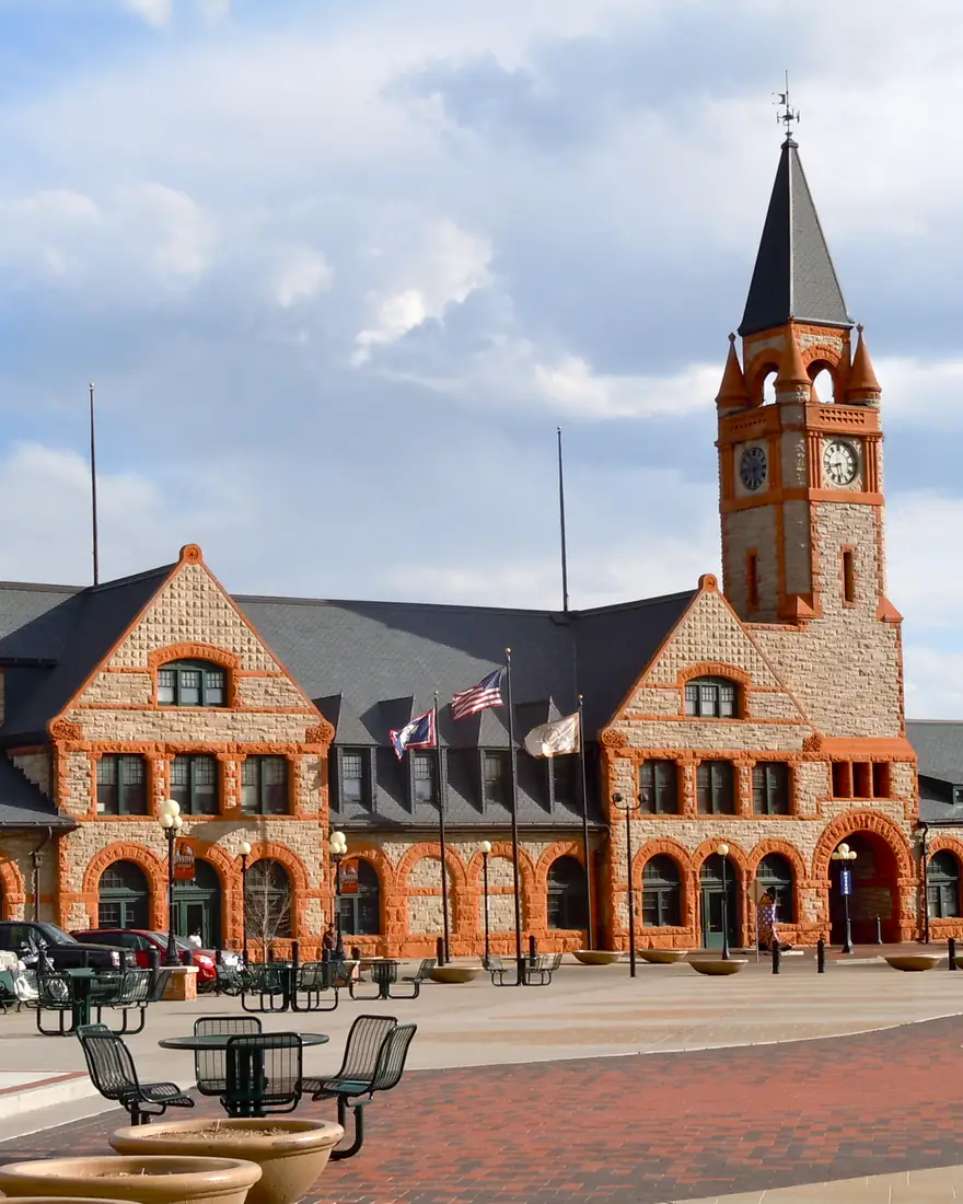 The historic Union Pacific Depot in Cheyenne